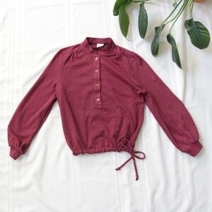 Graff houndstooth patterned magenta pink and black sweater